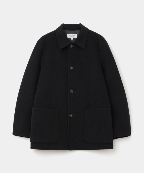 UNIFORM BRIDGE(ユニフォームブリッジ)の「cashmere blend handmade car coat black(チェスターコート・メンズ・その他・MEDIUM/LARGE/X-LARGE/XX-LARGE)」の1枚目の写真