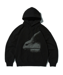 suade（スエード）の「RABBIT HOODIE [BLACK]（パーカー）」