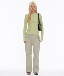WELLBEING EXPRESS（ウェルビーイングエクスプレス）の「Button Detail Pants Beige（デニムパンツ）」