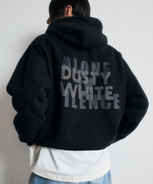 DUSTYWHITE（ダスティーホワイト）の「黒アートウィックフードシャツ（パーカー・メンズ・その他・MEDIUM/LARGE）」の6枚目の写真