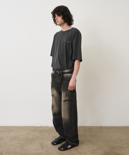 NOUN(ノウン)の「vintage washing denim pants (charcoal)(デニムパンツ・メンズ・その他・O/1)」の2枚目の写真