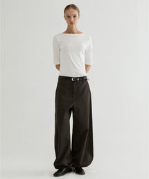Balloon Cotton Pants D/Brown