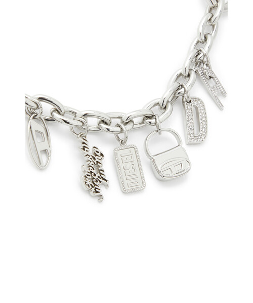 DIESEL（ディーゼル）の「レディース チャーム CHAIN-D S CHARMS（チャーム・レディース・シルバー・UNI）」の2枚目の写真