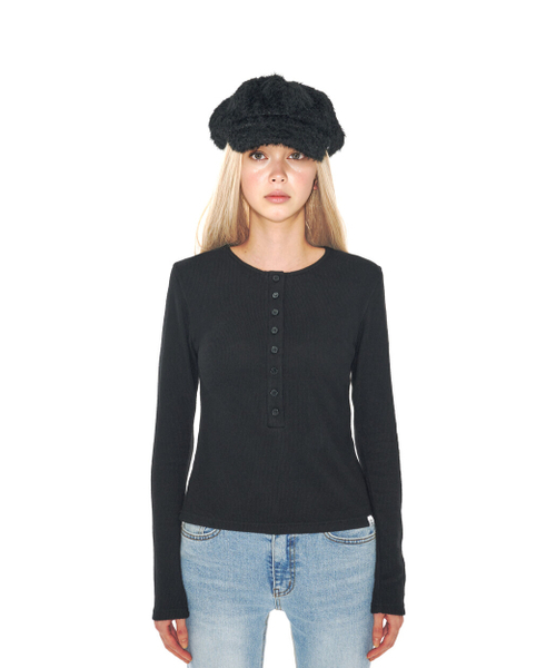 222(イトゥドゥル)の「TOP 016 (BLACK)(Tシャツ/カットソー・レディース・ブラック・FREE)」の5枚目の写真
