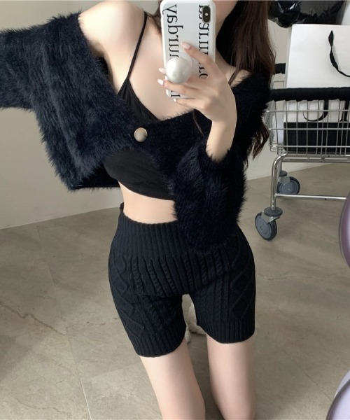 Ritzy(リッツィー)の「カシミヤ柄 ハイウエストデザイン パンツ(その他パンツ・レディース・ベージュ/カーキ/ブラック/グレー・FREE)」の2枚目の写真
