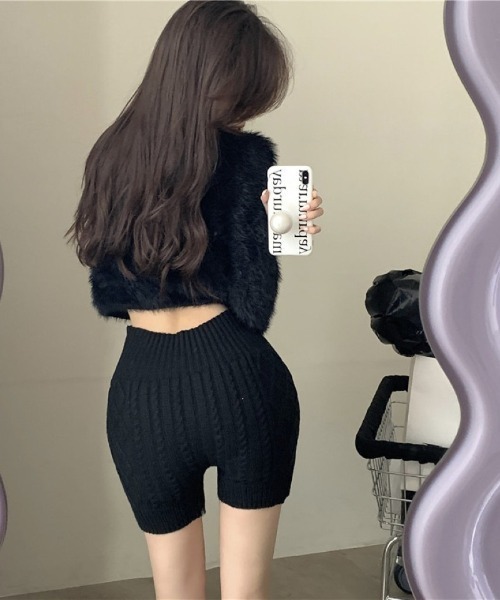 Ritzy(リッツィー)の「カシミヤ柄 ハイウエストデザイン パンツ(その他パンツ・レディース・ベージュ/カーキ/ブラック/グレー・FREE)」の5枚目の写真