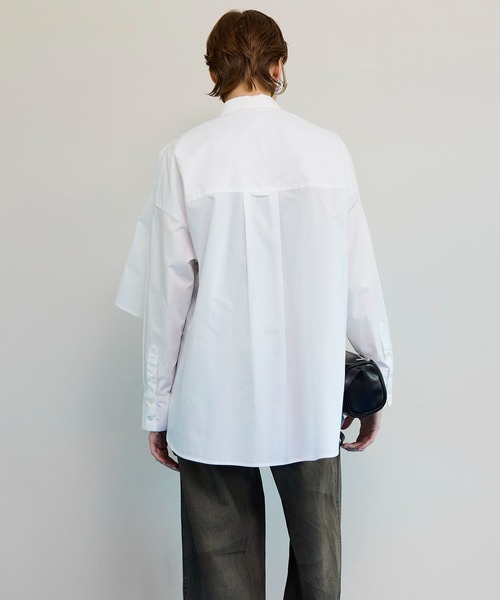 Asymmetrical drape shirt/アシンメトリードレープシャツ（シャツ