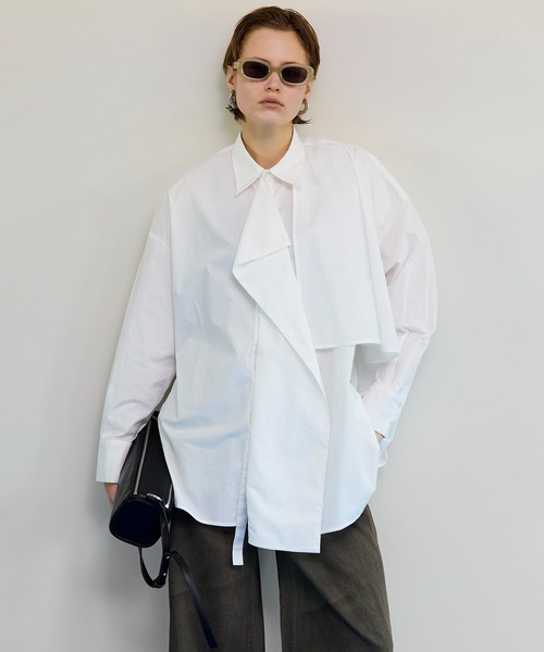 MAISON SPECIAL アシンメトリードレープシャツ Asymmetrical drape shirt/アシンメトリードレープシャツ（シャツ