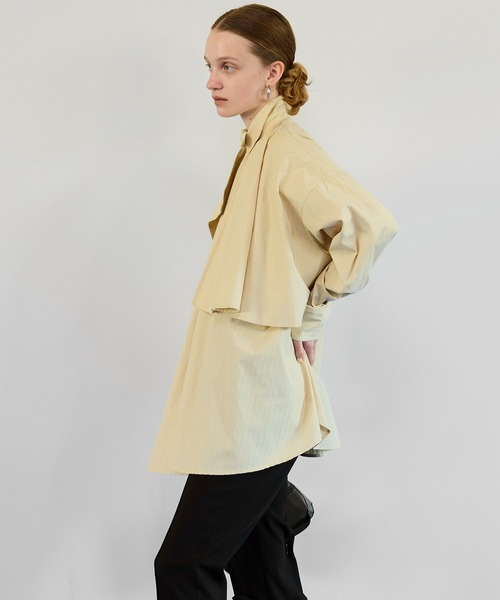 Asymmetrical drape shirt/アシンメトリードレープシャツ（シャツ