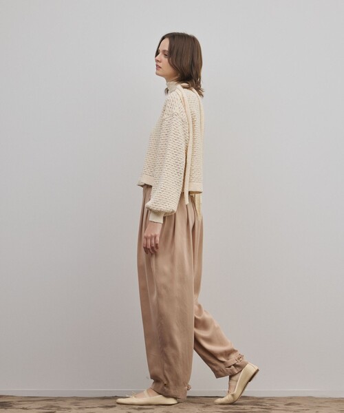 GRACE CONTINENTAL（グレースコンチネンタル）の「メッシュオーバーニットトップ（ニット/セーター・レディース・ラベンダー・36）」の8枚目の写真