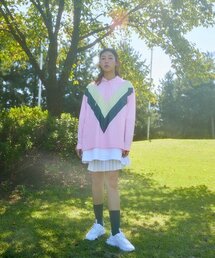 the studio k（ ）の「V アノラック ウィンドブレーカー ピンク（スタジャン）」