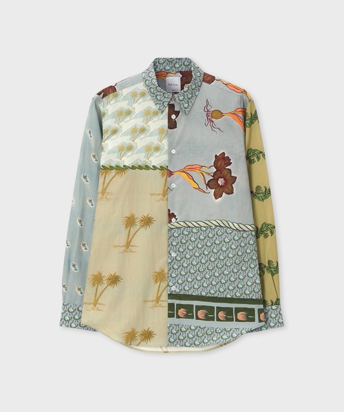 Paul Smith(ポールスミス)の「ミックスアート プリントシャツ / 163305 901U(シャツ/ブラウス・メンズ・ブルー/オレンジ・SMALL/MEDIUM/LARGE/X-LARGE)」の2枚目の写真