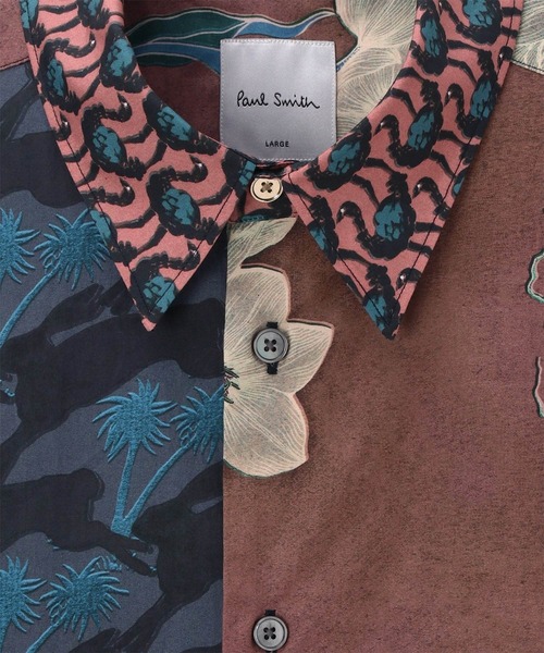 Paul Smith(ポールスミス)の「ミックスアート プリントシャツ / 163305 901U(シャツ/ブラウス・メンズ・ブルー/オレンジ・SMALL/MEDIUM/LARGE/X-LARGE)」の3枚目の写真