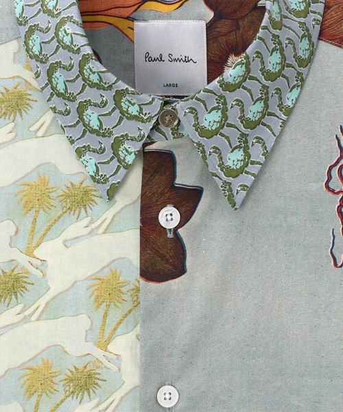 Paul Smith(ポールスミス)の「ミックスアート プリントシャツ / 163305 901U(シャツ/ブラウス・メンズ・ブルー/オレンジ・SMALL/MEDIUM/LARGE/X-LARGE)」の10枚目の写真