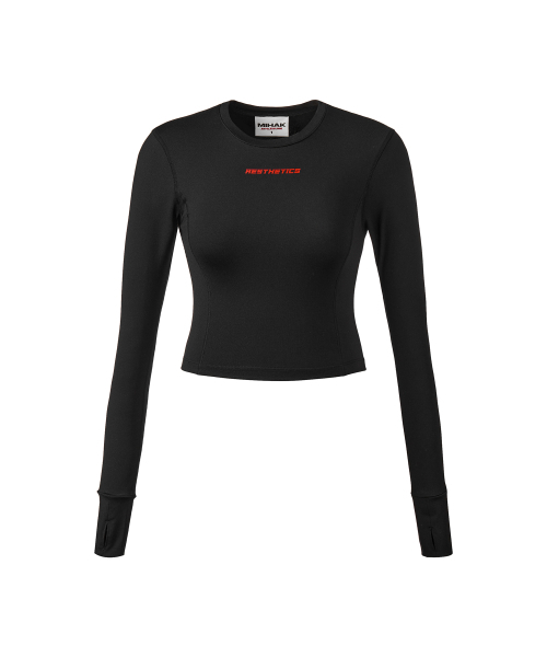 MIHAK（ミハク）の「エステティッククロップロングスリーブ（ブラック）（Tシャツ/カットソー・レディース・その他・1/2）」の8枚目の写真