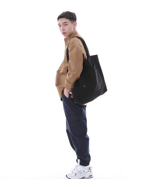 SAINTCREW(セントクルー)の「フリースタイルライフ シンプル ビッグサイズ エコバッグ FLB-102 ブラック(エコバッグ/サブバッグ・メンズ・その他・フリー)」の4枚目の写真