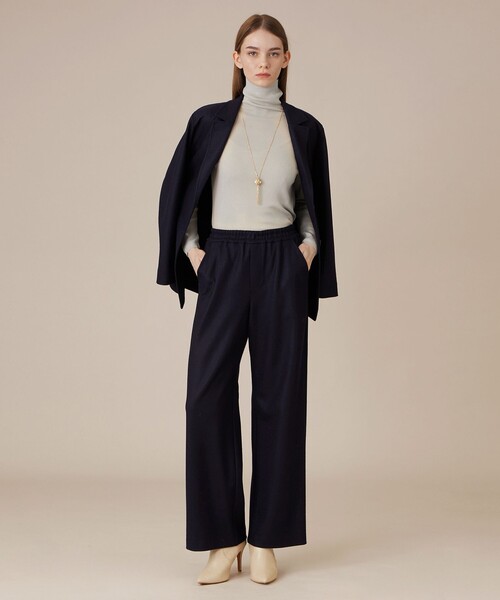 MACKINTOSH LONDON（マッキントッシュ ロンドン）の「ウールスムースジャケット（テーラードジャケット・レディース・ベージュ/ネイビー・40/38）」の4枚目の写真