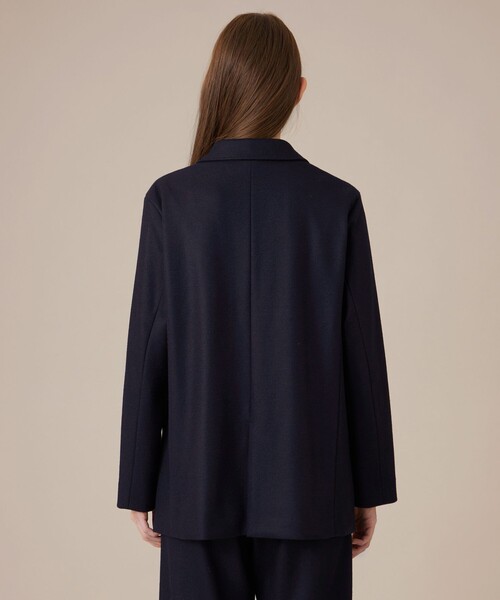 MACKINTOSH LONDON（マッキントッシュ ロンドン）の「ウールスムースジャケット（テーラードジャケット・レディース・ベージュ/ネイビー・40/38）」の8枚目の写真