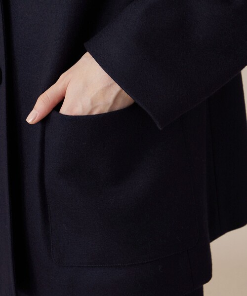 MACKINTOSH LONDON（マッキントッシュ ロンドン）の「ウールスムースジャケット（テーラードジャケット・レディース・ベージュ/ネイビー・40/38）」の9枚目の写真