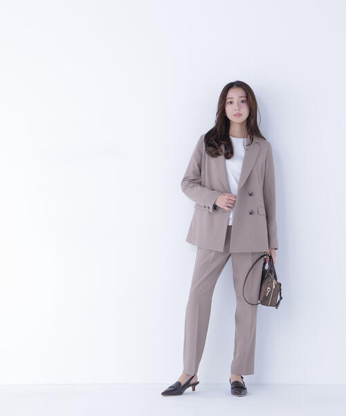 NATURAL BEAUTY BASIC(ナチュラルビューティーベーシック)の「◇クラッシー SETUP タックパンツ(スラックス・レディース・カーキ/ブラウン・SMALL/MEDIUM)」の16枚目の写真