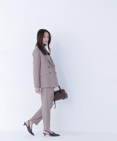NATURAL BEAUTY BASIC(ナチュラルビューティーベーシック)の「◇クラッシー SETUP タックパンツ(スラックス・レディース・カーキ/ブラウン・SMALL/MEDIUM)」の17枚目の写真
