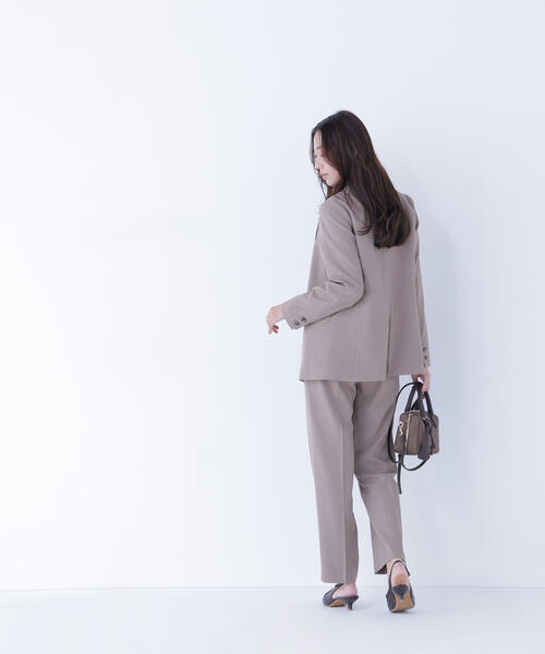 NATURAL BEAUTY BASIC(ナチュラルビューティーベーシック)の「◇クラッシー SETUP タックパンツ(スラックス・レディース・カーキ/ブラウン・SMALL/MEDIUM)」の18枚目の写真