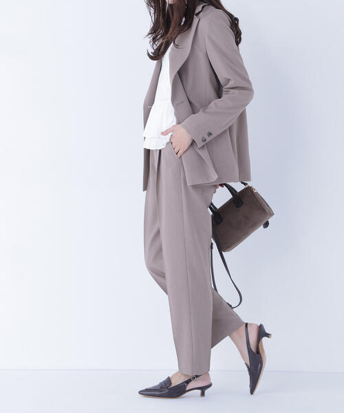 NATURAL BEAUTY BASIC(ナチュラルビューティーベーシック)の「◇クラッシー SETUP タックパンツ(スラックス・レディース・カーキ/ブラウン・SMALL/MEDIUM)」の20枚目の写真