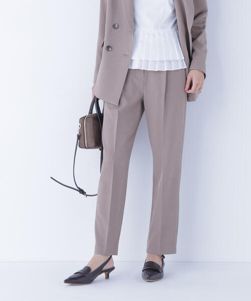 NATURAL BEAUTY BASIC(ナチュラルビューティーベーシック)の「◇クラッシー SETUP タックパンツ(スラックス・レディース・カーキ/ブラウン・SMALL/MEDIUM)」の21枚目の写真