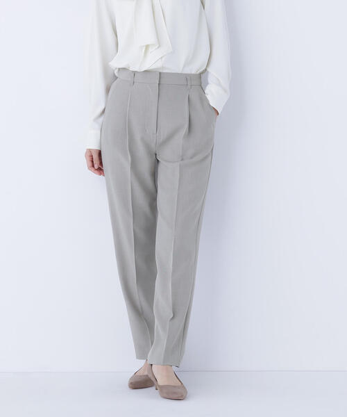 NATURAL BEAUTY BASIC(ナチュラルビューティーベーシック)の「◇クラッシー SETUP タックパンツ(スラックス・レディース・カーキ/ブラウン・SMALL/MEDIUM)」の8枚目の写真