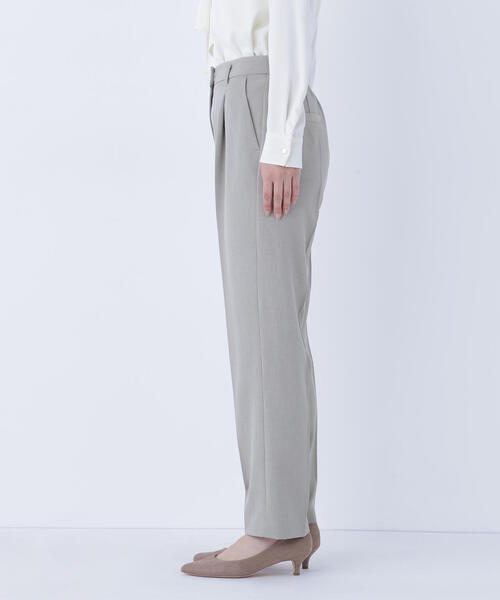 NATURAL BEAUTY BASIC(ナチュラルビューティーベーシック)の「◇クラッシー SETUP タックパンツ(スラックス・レディース・カーキ/ブラウン・SMALL/MEDIUM)」の9枚目の写真