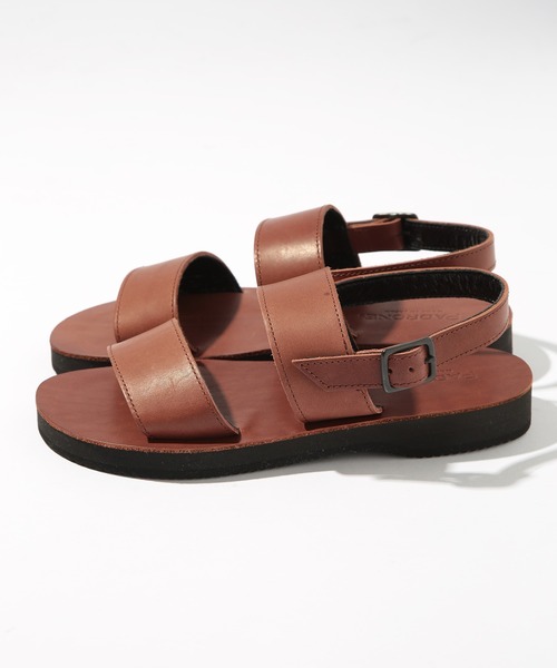 PADRONE(パドローネ)の「【PADRONE】LUCA BACK STRAP SANDALS PU5359-3202-17B レザーバックストラップサンダル(サンダル・メンズ・ブラック/ダークブラウン・40/42)」の8枚目の写真