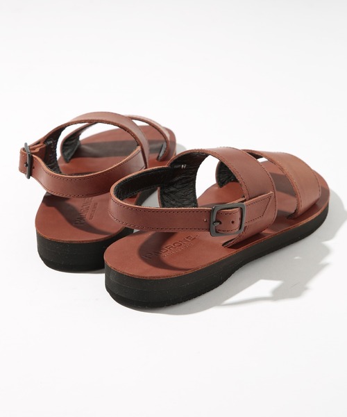 PADRONE(パドローネ)の「【PADRONE】LUCA BACK STRAP SANDALS PU5359-3202-17B レザーバックストラップサンダル(サンダル・メンズ・ブラック/ダークブラウン・40/42)」の9枚目の写真