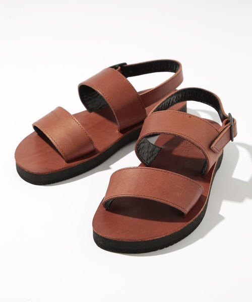 PADRONE(パドローネ)の「【PADRONE】LUCA BACK STRAP SANDALS PU5359-3202-17B レザーバックストラップサンダル(サンダル・メンズ・ブラック/ダークブラウン・40/42)」の7枚目の写真