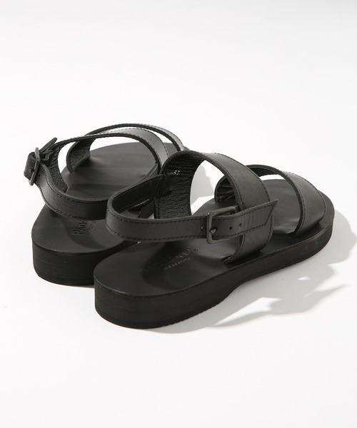 PADRONE(パドローネ)の「【PADRONE】LUCA BACK STRAP SANDALS PU5359-3202-17B レザーバックストラップサンダル(サンダル・メンズ・ブラック/ダークブラウン・40/42)」の5枚目の写真