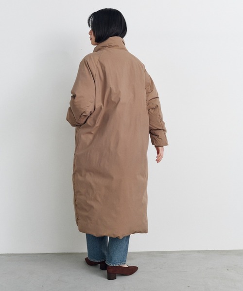 Shelly island（シェリーアイランド）の「ファイバーダウンロングコート（ダウンジャケット/コート・レディース・ベージュ・FREE）」の9枚目の写真