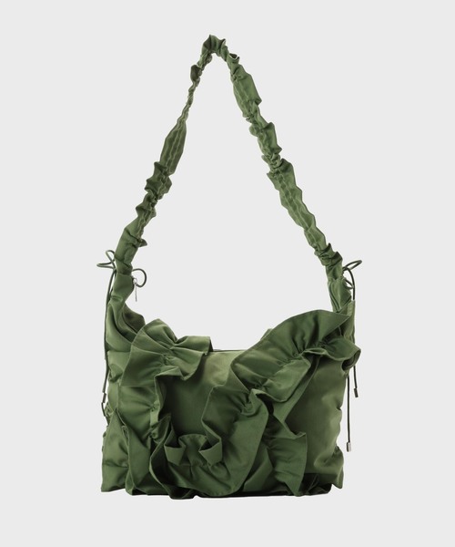 Casselini（キャセリーニ）の「≪追加≫Casselini/キャセリーニ ボリュームフリルショルダー（ショルダーバッグ・レディース・シルバー/スカイブルー/カーキ/ブラック・FREE）」の2枚目の写真