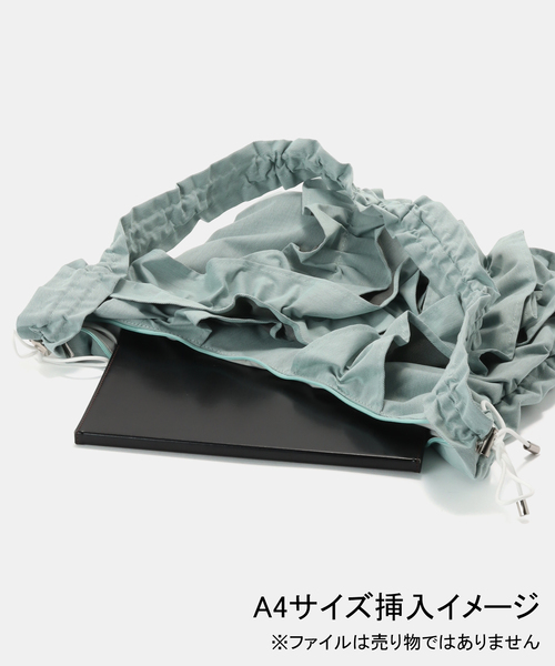 Casselini（キャセリーニ）の「≪追加≫Casselini/キャセリーニ ボリュームフリルショルダー（ショルダーバッグ・レディース・シルバー/スカイブルー/カーキ/ブラック・FREE）」の9枚目の写真