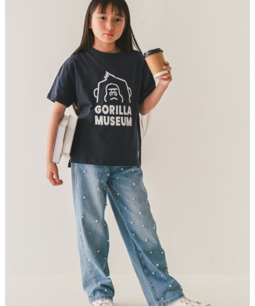jeans-b(ジーンズベー)の「ジーンズベー GORILLATシャツ(Tシャツ/カットソー・キッズ・オフホワイト/ネイビー/ブラック・160cm/150cm/140cm/130cm)」の22枚目の写真