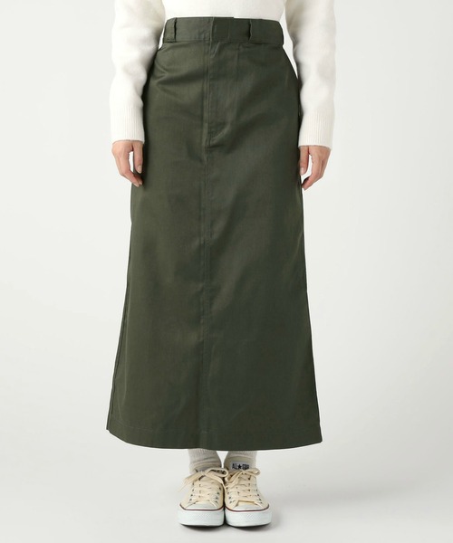 Dickies（ディッキーズ）の「Dickies/ディッキーズ　TC ロングスカート/スリットスカート（スカート・レディース・ベージュ/ブラック/オリーブ/チャコールグレー・SMALL/LARGE/MEDIUM）」の15枚目の写真