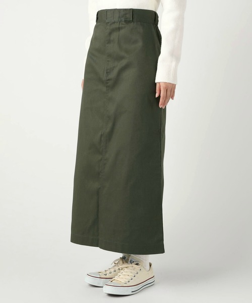 Dickies（ディッキーズ）の「Dickies/ディッキーズ　TC ロングスカート/スリットスカート（スカート・レディース・ベージュ/ブラック/オリーブ/チャコールグレー・SMALL/LARGE/MEDIUM）」の16枚目の写真