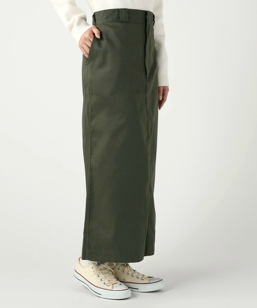 Dickies（ディッキーズ）の「Dickies/ディッキーズ　TC ロングスカート/スリットスカート（スカート・レディース・ベージュ/ブラック/オリーブ/チャコールグレー・SMALL/LARGE/MEDIUM）」の17枚目の写真
