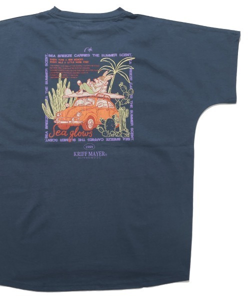 KRIFF MAYER Lady's Collection(クリフメイヤーレディースコレクション)の「【綿100%】クリフラビットドルマンチュニック(Tシャツ/カットソー・レディース・レッド/ネイビー/ミント/チャコール/オフホワイト・LARGE/MEDIUM)」の4枚目の写真