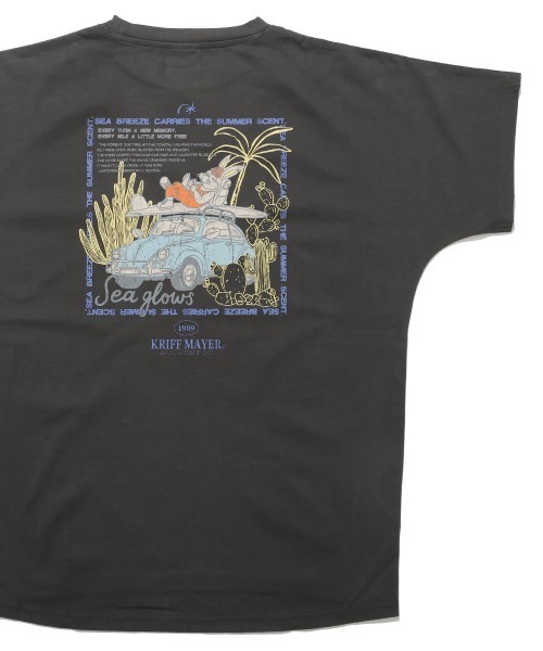 KRIFF MAYER Lady's Collection(クリフメイヤーレディースコレクション)の「【綿100%】クリフラビットドルマンチュニック(Tシャツ/カットソー・レディース・レッド/ネイビー/ミント/チャコール/オフホワイト・LARGE/MEDIUM)」の2枚目の写真