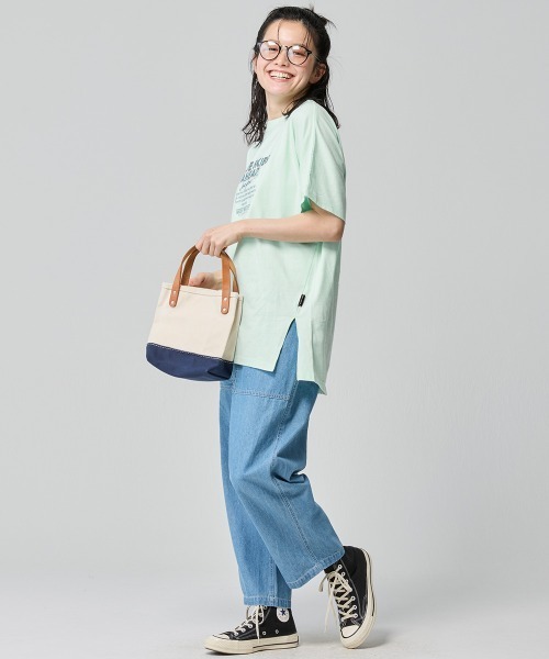 KRIFF MAYER Lady's Collection(クリフメイヤーレディースコレクション)の「【綿100%】クリフラビットドルマンチュニック(Tシャツ/カットソー・レディース・レッド/ネイビー/ミント/チャコール/オフホワイト・LARGE/MEDIUM)」の8枚目の写真