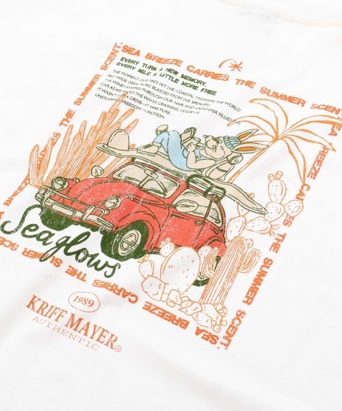 KRIFF MAYER Lady's Collection(クリフメイヤーレディースコレクション)の「【綿100%】クリフラビットドルマンチュニック(Tシャツ/カットソー・レディース・レッド/ネイビー/ミント/チャコール/オフホワイト・LARGE/MEDIUM)」の12枚目の写真