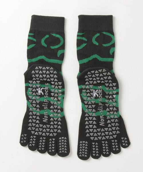 Vini（ヴィニ）の「【 5本指 ／ 滑り止め付き 】 ヨガ / ピラティス ソックス（ソックス/靴下・レディース・パープル/グリーン系その他/ブラック系その他2/ブラック系その他/グリーン×ピンク・FREE）」の9枚目の写真