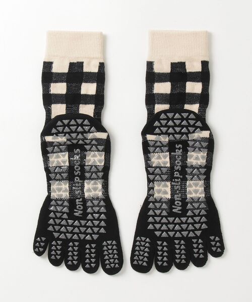 Vini（ヴィニ）の「【 5本指 ／ 滑り止め付き 】 ヨガ / ピラティス ソックス（ソックス/靴下・レディース・パープル/グリーン系その他/ブラック系その他2/ブラック系その他/グリーン×ピンク・FREE）」の8枚目の写真