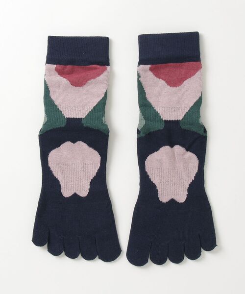 Vini（ヴィニ）の「【 5本指 ／ 滑り止め付き 】 ヨガ / ピラティス ソックス（ソックス/靴下・レディース・パープル/グリーン系その他/ブラック系その他2/ブラック系その他/グリーン×ピンク・FREE）」の11枚目の写真