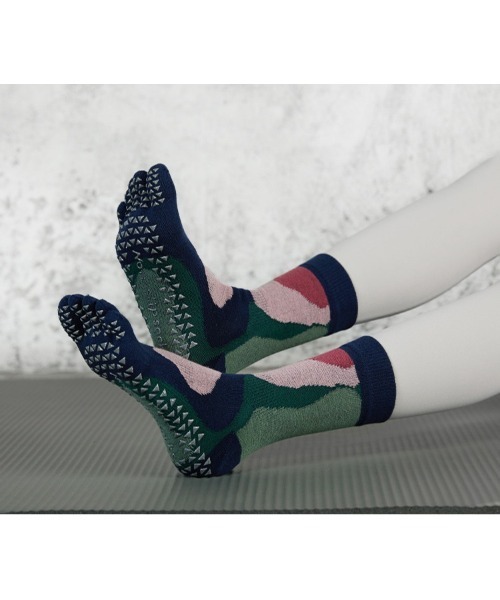 Vini（ヴィニ）の「【 5本指 ／ 滑り止め付き 】 ヨガ / ピラティス ソックス（ソックス/靴下・レディース・パープル/グリーン系その他/ブラック系その他2/ブラック系その他/グリーン×ピンク・FREE）」の22枚目の写真