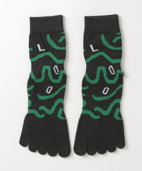 Vini（ヴィニ）の「【 5本指 ／ 滑り止め付き 】 ヨガ / ピラティス ソックス（ソックス/靴下・レディース・パープル/グリーン系その他/ブラック系その他2/ブラック系その他/グリーン×ピンク・FREE）」の14枚目の写真